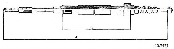 CABOR 10.7471 Cable, parking brake